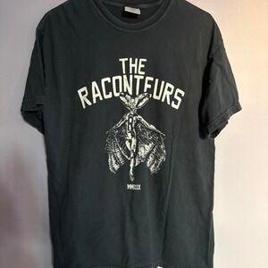 The Raconteurs black band tee indie music concert rock grunge punk EUC Medium